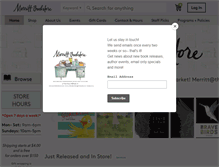 Tablet Screenshot of merrittbookstore.com